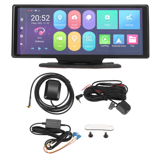 10in Center Console Dash Camera 120 Degree Wide Angle 4G RAM 64G ROM GPS Navigation DVR Driving Recorder Parking Monitor K700
