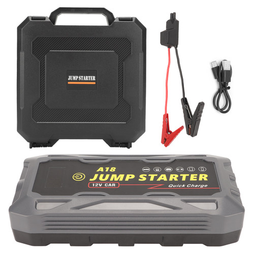 Portable Car Starter 2000A 16000mAh 12V Car Battery Jump Starter with LED Light for Up to 7.5L Gas and 5.0L Diesel Engines