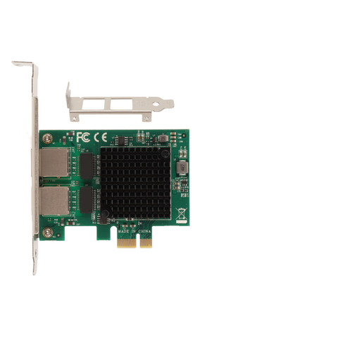 PCIE NIC Network Card Stable Transmission Plug and Play 1G Dual RJ45 NIC Network Card for Windows for Server Operating System