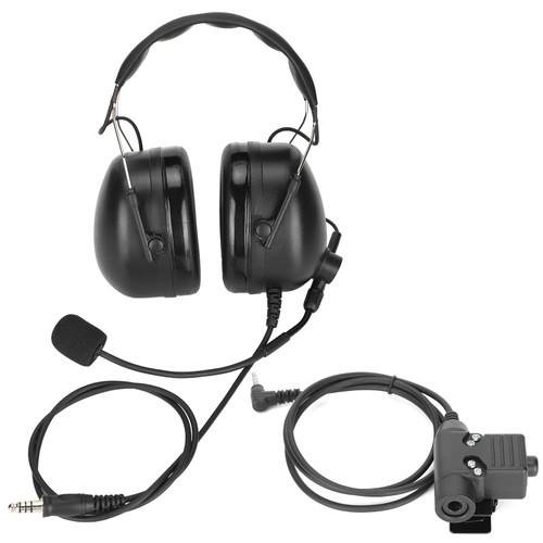 U94 PTT Headset Hearing Protection Noise Cancelling Headset with Adapter for Military Flying