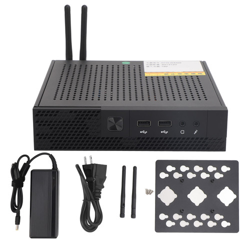Small PC Professional Industrial Support 2.4G 5G WIFI DDR4 Micro Desktop Computer for Office Business Home 100‑240V for I3, for 2nd Gen, No RAM, No Hard Drive US Plug
