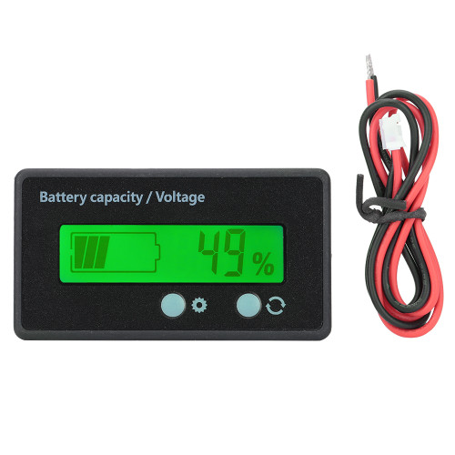GY-6GS PCB HTN Waterproof Battery Capacity Monitor Indicator LCD Display 12-84V Green