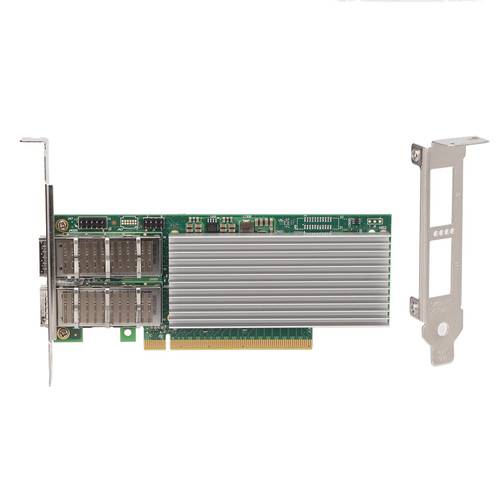 Gigabit Network Card 100G SFP28 Fiber Optic NIC PCIe 4.0x16 E810 Original Chip Network Adapter