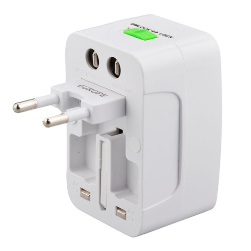 World Power Plug Adapter     4 in 1 Universal Portable Travel Wall Charger Converter