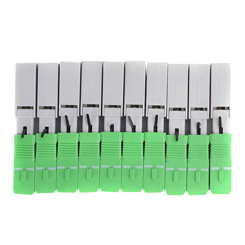 10Pcs Fiber Optic Quick Connector FTTH SC/APC Embedded Fast Cold Joint Adapter