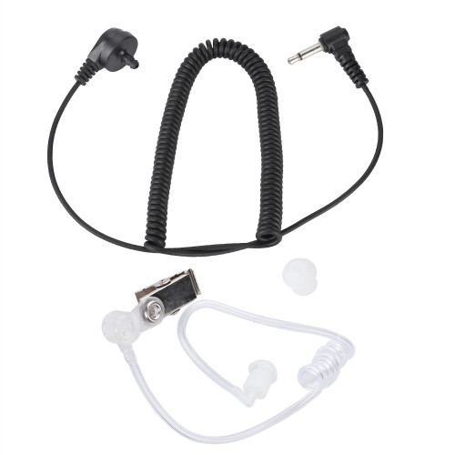 3.5mm Walkie talkie Earphones Curve Single Ear Air Duct Headphones for Speaker Microphone