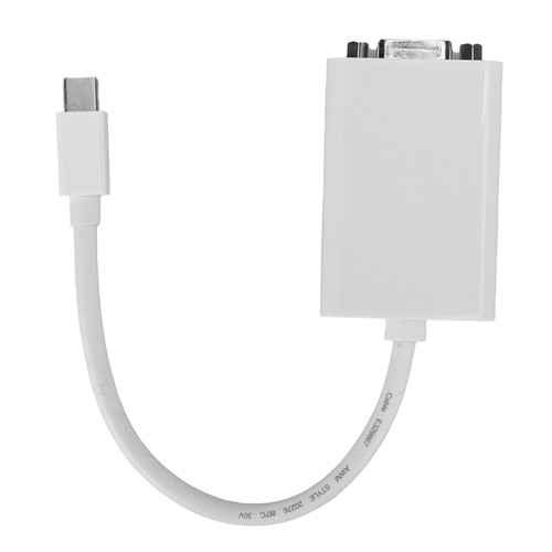 Mini DP Male to VGA Female Converter High Definition 6.7in Adapter Cable for Computer