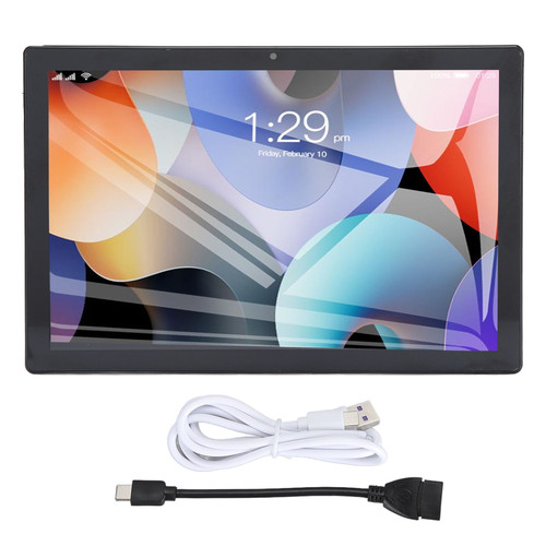 10.1 Inch Tablet for Android 12 8 Core CPU 6GB RAM 128GB ROM Dual Camera 6000mAh USB C Rechargeable Tablet PC Gold