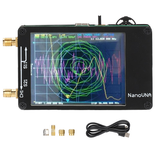 For NanoVNA 50KHz-900MHz Vector Network Analyzer without 30cm SMA Male to Male RG174 RF Cable