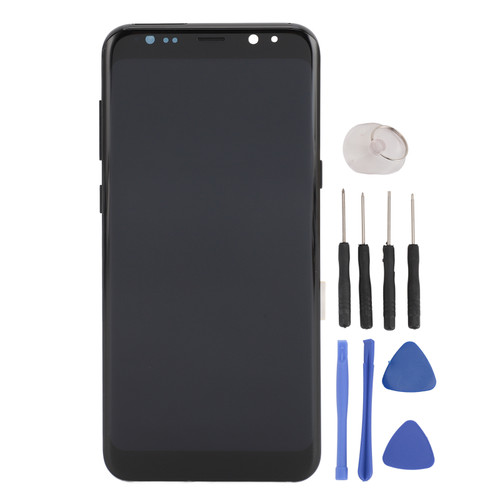 Screen Assembly with Fingerprint Repair Tool Kit Scratch Proof LED Display Touch Screen for Galaxy S8 Plus
