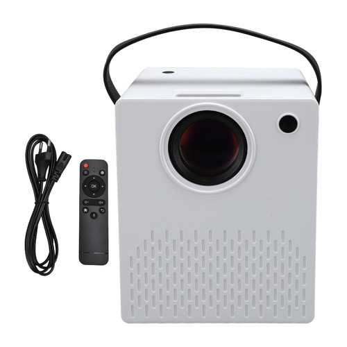 Mini Projector Multifunction 1GB RAM 8G ROM for Android 9.0 HD Multimedia Interface USB DC AV Interface 720P HD Portable Projector 110‑240V EU Plug
