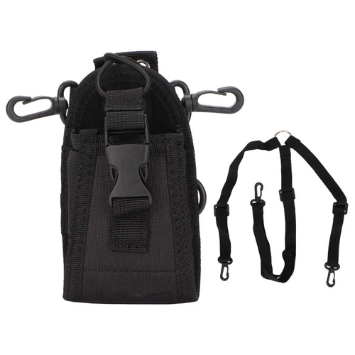 Walkie Talkie Holder Nylon Protective Multi Functional 2 Way Radio Pouch for Baofeng UV‑5R UV‑82MSC-20E