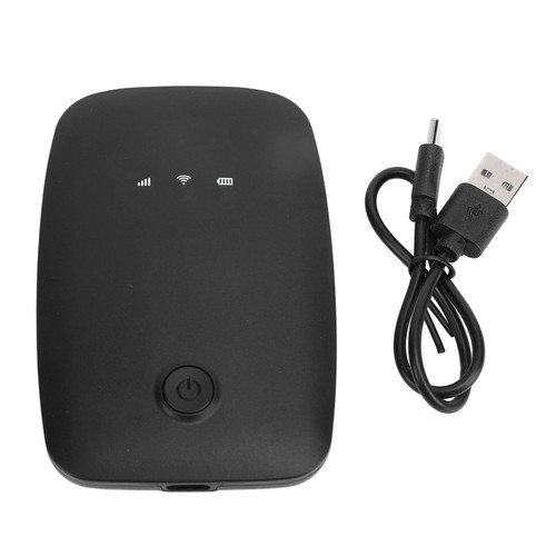 4G LTE Mobile Hotspot Download 150Mbps Connects Up to 10 Devices WPA WPA2 WiFi Encryption 2100mAh Battery Europe Asia Edition Black