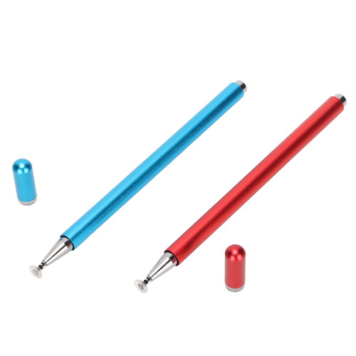 2Pcs Stylus Pens High Sensitivity Accuracy Comfortable Grip Multiple Colors Stylus Touch Screen Pen for Tablet PhoneRed Blue