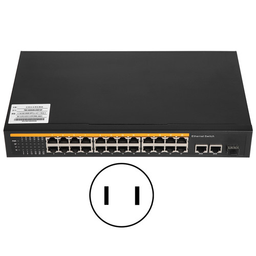 Ethernet Switch 1 Gigabit SFP Optical Port 2 Gigabit Electrical Ports 24 100M Adaptive Ethernet Switch