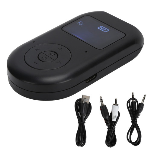 2 in 1 Bluetooth 5.0 Adapter Receiver Transmitter Audio Adapter with LCD Display Hands Free