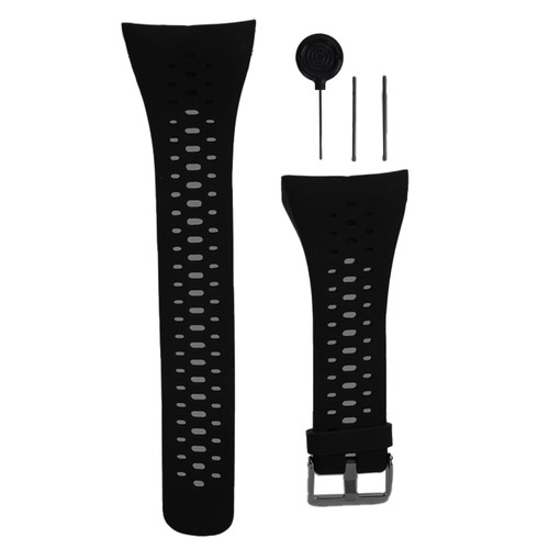 Watch Band Wrist Strap Bracelet Replacement with Needle Disassemble Tool for POLAR M400/M430Black