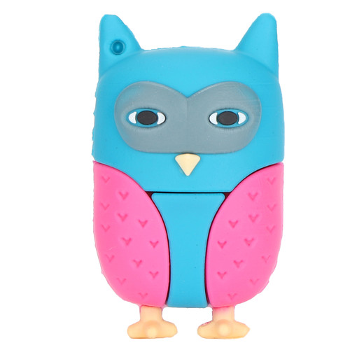 Cartoon U Disk Colorful Owl Appearance High Speed Bulk Storage Flash Drive Memory Device16GB