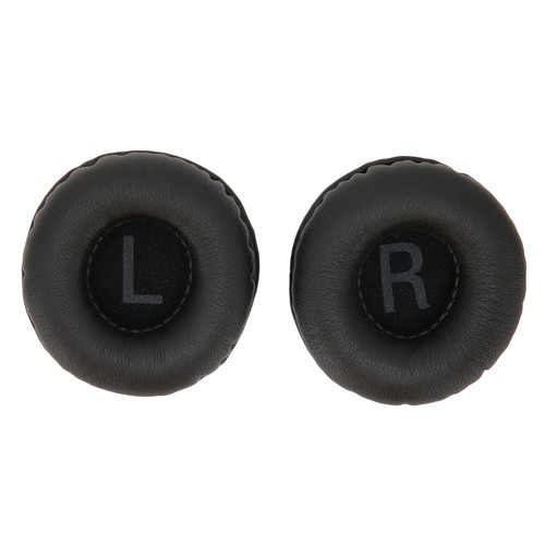 50mm Headphone Cushion Universal Headset Ear Pad Accessories with L R Signs Black