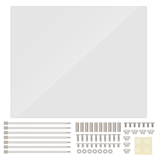 Open Frame Transparent Acrylic Overlock Computer Case DIY Base Stand For ATX Mothboard
