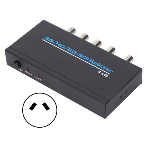 S114 SDI 1 Input 4 Output Splitter Digital SDI Dispenser Supports SDSDI HDSDI 3GSDI Up to 1320 Feet AC