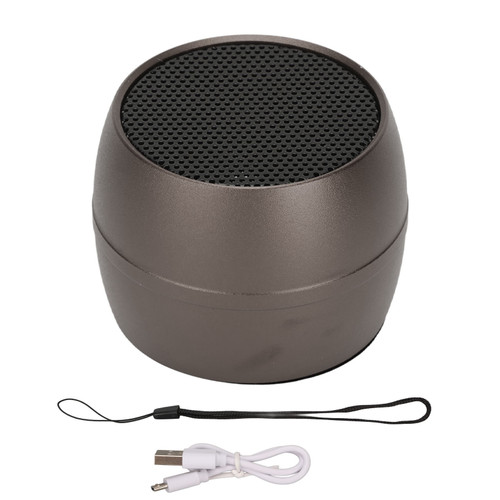 Mini Bluetooth Speaker IP67 Waterproof USB Charging Built in Mic Portable Wireless Speaker for Shower Room Car Dark Gray