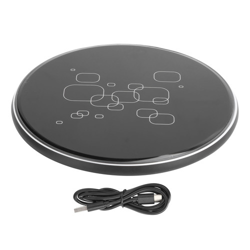 KUULAA Mobile Phone Wireless Charger Phone 15W Intelligent Sensing Charging Pad Black
