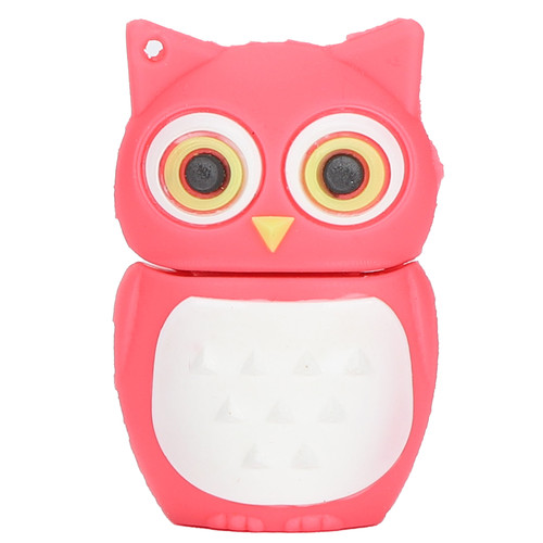 Cartoon U Disk Pink Owl Appearance High Speed Bulk Storage Flash Drive Memory Device128GB