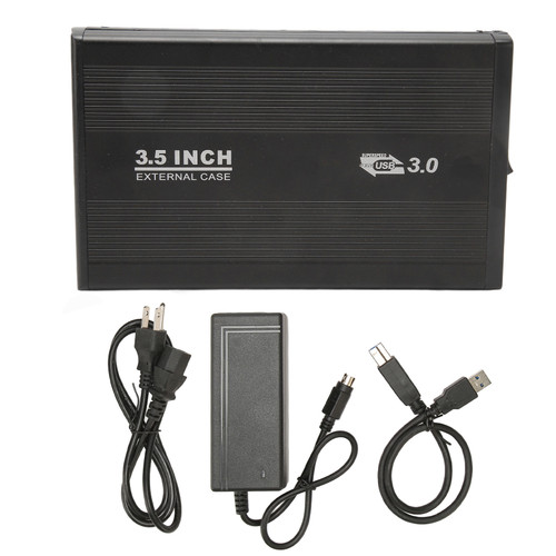 3.5in Desktop External Hard Drive 5Gbps USB 3.0 Interface Plug and Play Mobile Hard Drive for PC TV Desktop Laptop 100‑240V 4TB US Plug