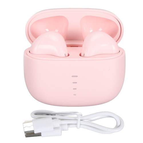 Language Translator Earbuds Multifunction HD Noise Reduction Bluetooth 5.1 144 Kinds Languages Real Time Translation Headphone Pink
