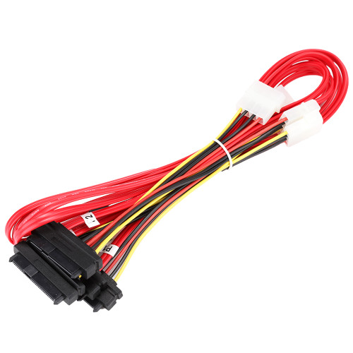 Mini SAS 36P SFF8087 To 4 SFF 8482 29P SAS Cable Adapter With 4Pin Power Supply