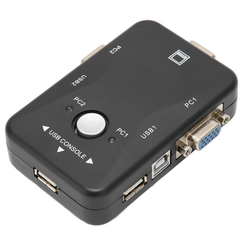 USB 2.0 KVM Switch 1920x1440 2 Port Dual Monitor KVM Switch for WIN95 98 98SE 2000 ME XP