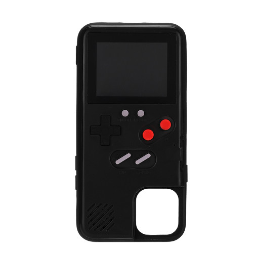 Color Screen Game Machine Phone Case Retro Nostalgic Handheld Mobile Phone Cover for iPhone11 ProBlack