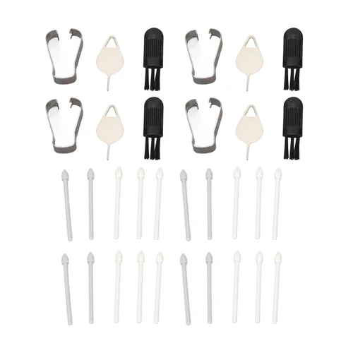 4Set Replacement Touch Stylus Tips Pen Nibs for Samsung Galaxy S22 Ultra 5G Replacement Nib Tool Set White and Grey
