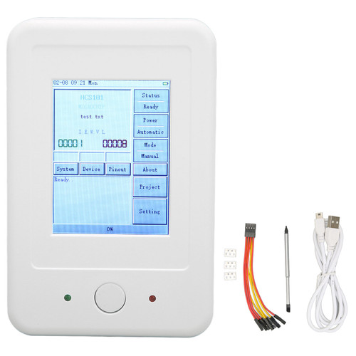 USB Programmer 8 Pin Interface Offline Programmer with 128G Memory Card for SPI DATA FLASH AVR STM32 STM8 N76E003
