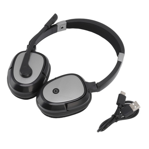 Call Center Bluetooth Headset Clear Office Headphone with Noise Cancelling Microphone for Business