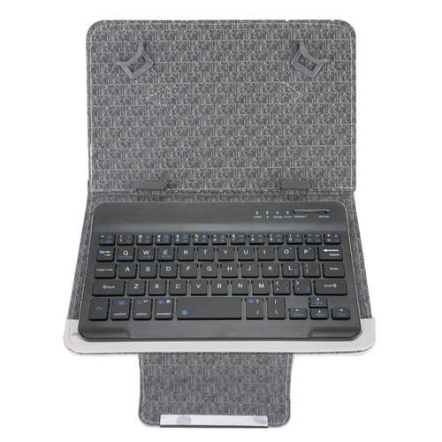 7''-7.9'' Tablet Universal PU Protective Case Cover   Bluetooth Keyboard (White case  keyboard)
