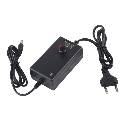 24W 2A 3-12V Power Supply Charger Adapter with LED Display Voltage Regulation