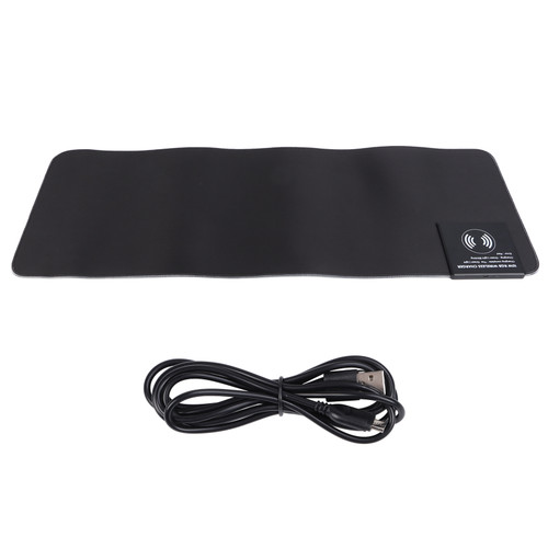 Mouse Pad RGB Cool LED Wireless Fast Charge Non Slip Portable Game Mouse Mats for Home Office Public Place