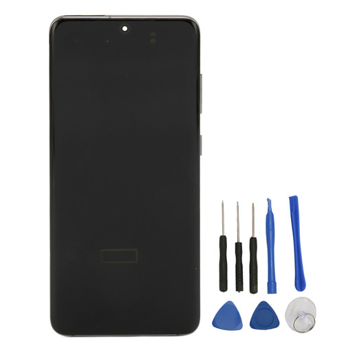 Screen Replacement for Galaxy S20 Phone Organic LED Digitizer Touch Screen Assembly with Frame Fingerprint Function and Repair Tools