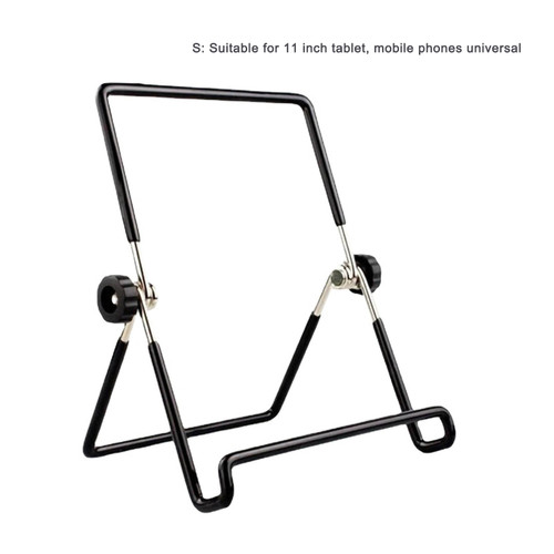 Tablet Stand Foldable Prevent Slip Multi Angle Triangular Iron Wire Desktop Mobile Phone BracketS (Including Box Packaging)
