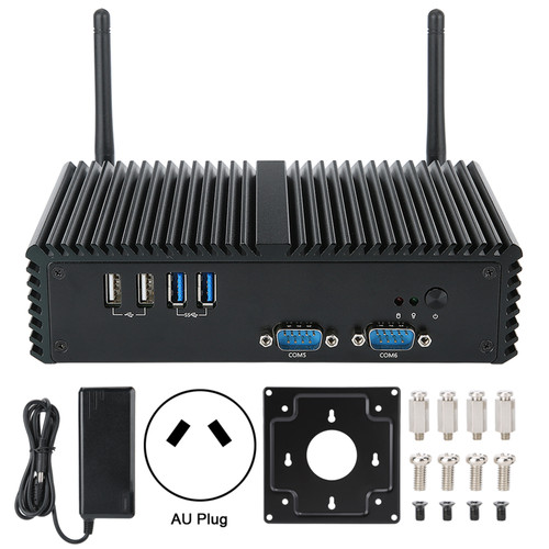 Dual Core Industrial Mini PC 6COM Mini Computer Host 4GB RAm64GB SSd1TB HDD for Intel i5 4200U