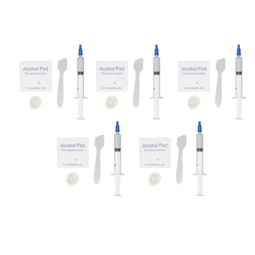 5Pcs Thermal Paste 3.2W/m.k Metal Free Safe Strong Adhesion Thermal Conductive Grease for Chipset GPU CPU Printer 2.5ml, 0.11oz