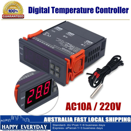 Mini Digital Temperature Controller  10A LCD Display Thermostat for Refrigerators Farms