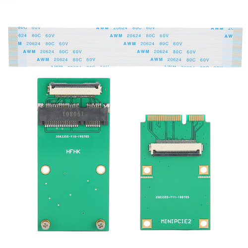 Mini PCIE WIFI Wireless Card Green ABS mSATA SSD SATA MINI PCIE SSD Extension Cable