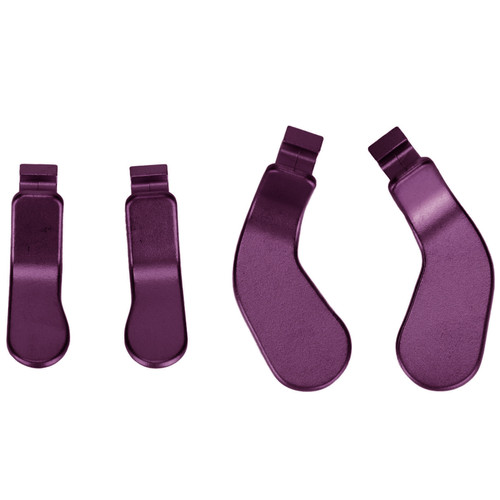 4PCS Controller Paddles Stainless Steel Replacement Controller Parts for Xbox One Elite Controller Series 2 Model 1797Purple