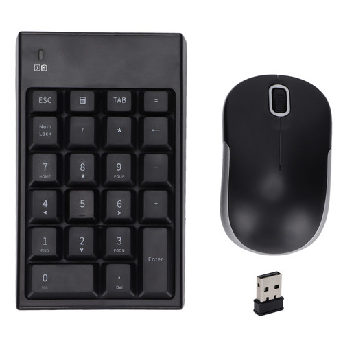 Numeric Keyboard Mouse Set MC‑61CB Wireless 2.4g Portable Silent Keypad Mice for Desktop Laptop