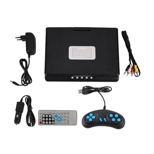 Rotatable 9 Inch Portable LCD Widescreen DVD Video Player FM Radio Game Storage USB AV CD