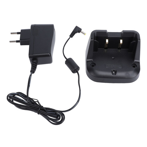 2 Way Radio Charger Sturdy Efficient Use Desktop Battery Charger Base for FT‑70DR FT‑70 FT‑70D EU Plug 100 to 240V