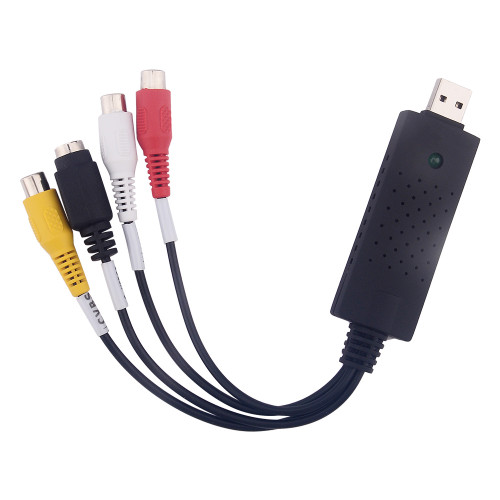 New USB 2.0 to 3 RCA Audio S Video TV DVD VHS RW Capture Converter Adapter Cable